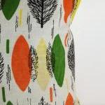 Cushion Cover 1970s Stylised Leafs Cotton..