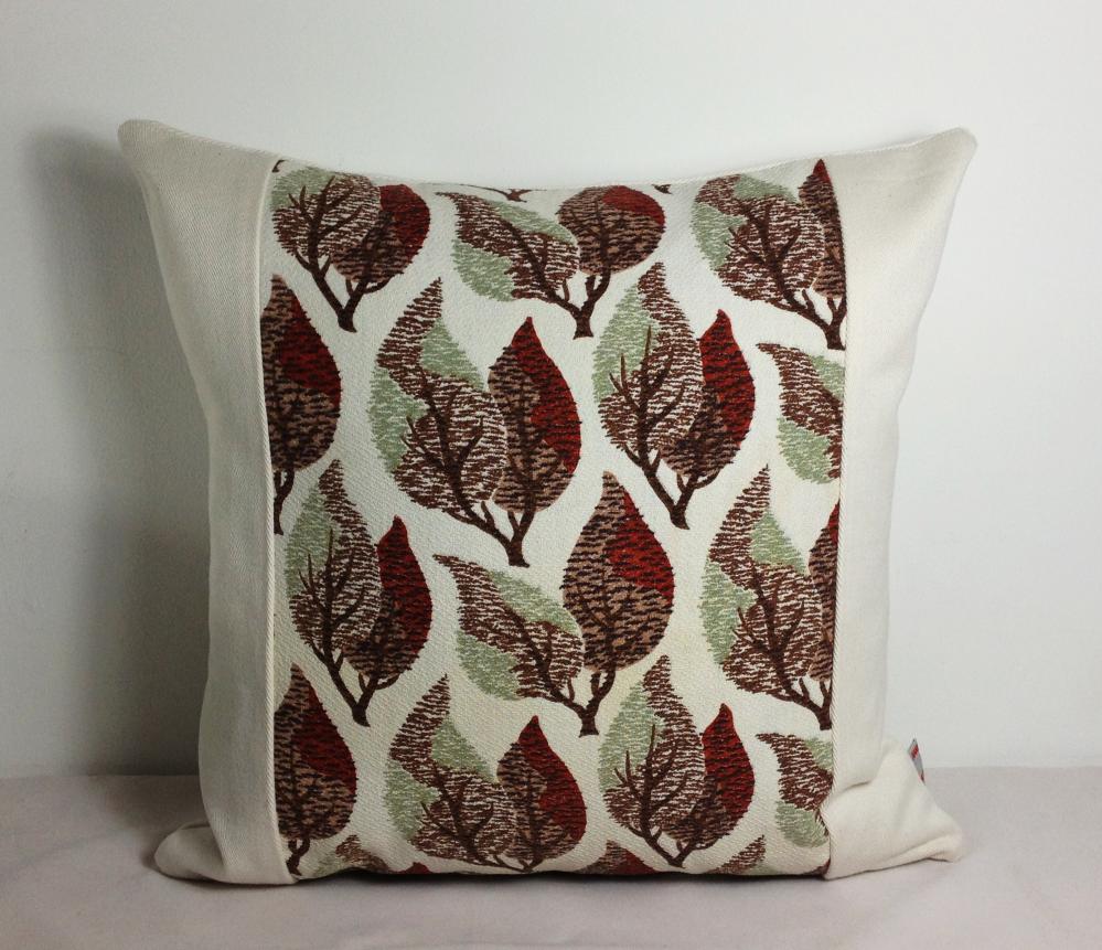 Cushion Cover Vintage Country Chic 1950s Fabric, Shabby Chic Cushion, Vintage Pillow